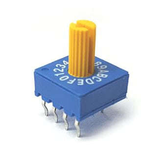 Rotary dip switch 16w r/code shaf erd516rs