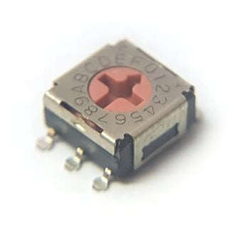Rotary switch smd 16w r/code flat erd716am06z