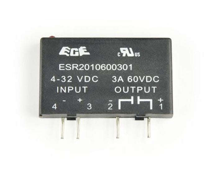 Solid state relay dc-dc i=4-32v o=60vdc 3a esr2010600301