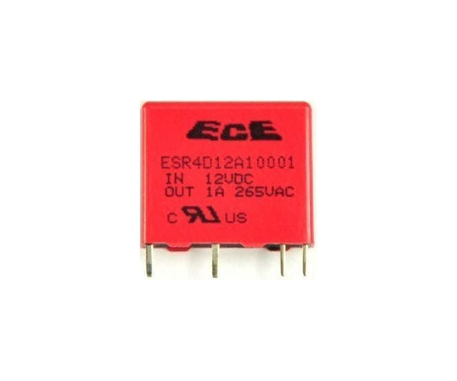 Solid state relay pcb sil, i=12v o=240vac 1a esr4-d12-a10-0-01z