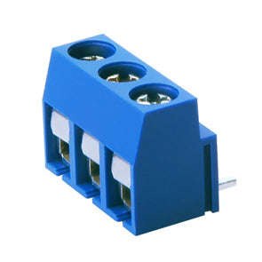 Terminal block r/a 3w p=5.0 blue pcb etb1203