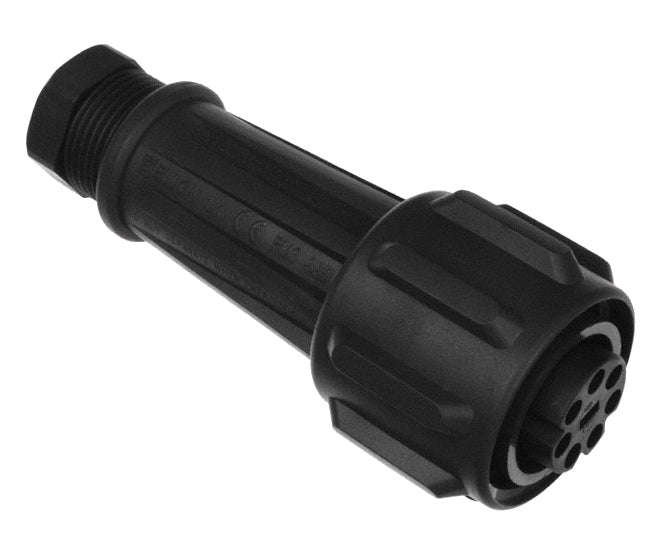 Circular connector socket 7p nickel screw exp-0911/07/s