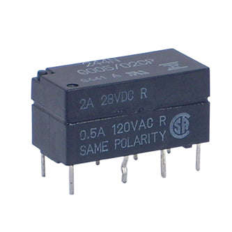 Relay pcb-mount dpdt 4.5v 2a rect 8pin fbr244ng005/02cp