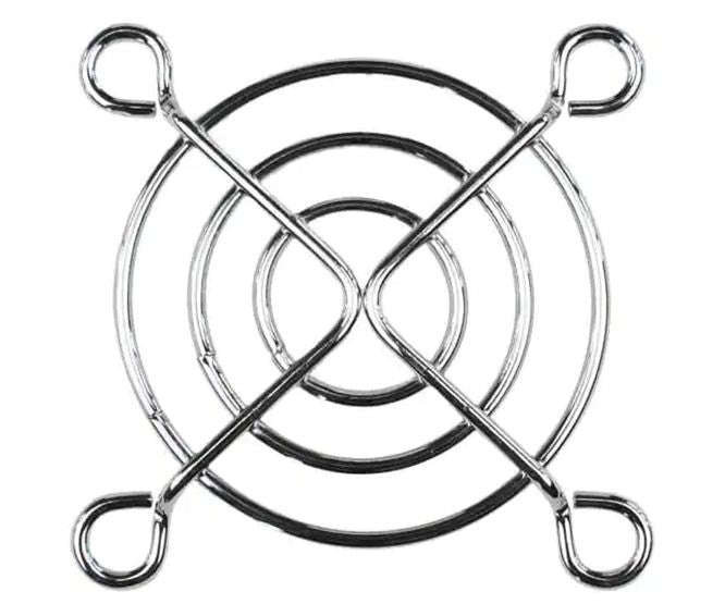 Chrome metal finger guard for 70mm fan 230297