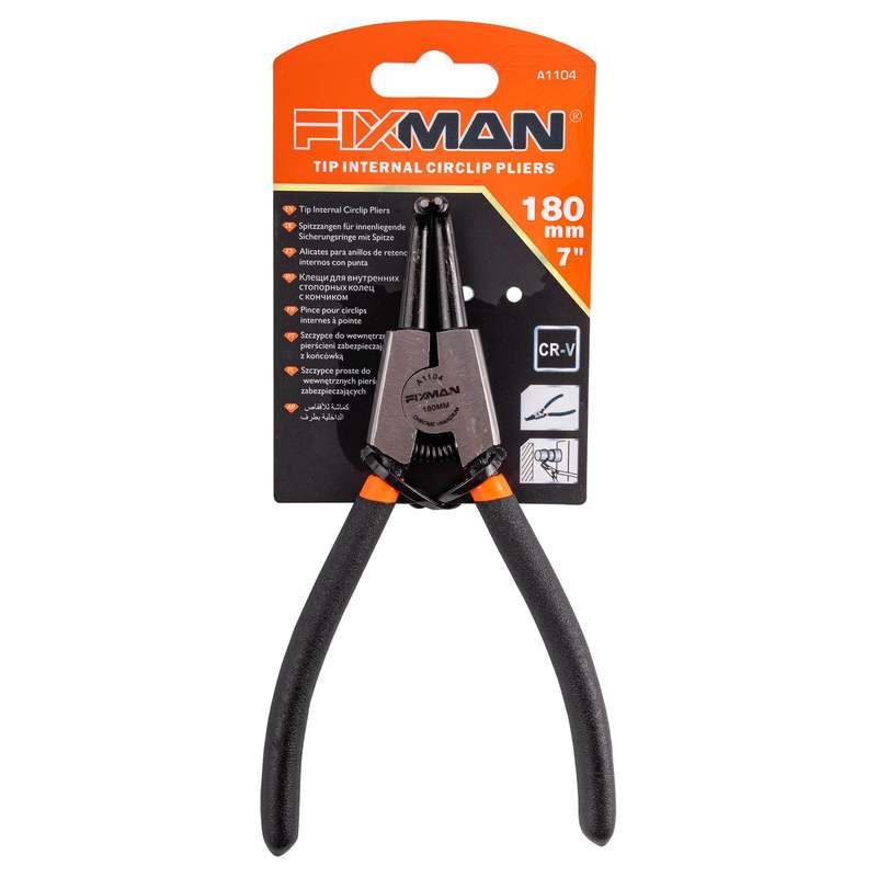 FIXMAN EXTERNAL CIRCLIP PLIERS 7'/175MM  90 DEG