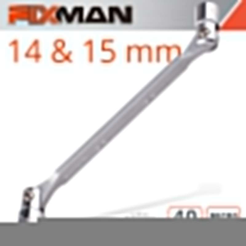FIXMAN HINGED SOCKET WRENCH 14X15MM