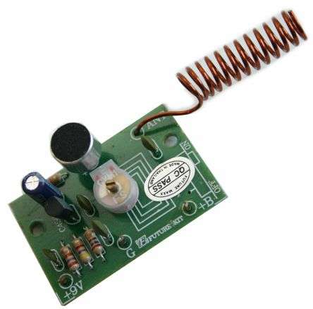 Fm wireless mic 1-state 9vdc kit 42x28x15mm fk702
