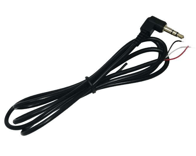 Lead stereo 3.5mm plug r/a to open end 1m fl-20
