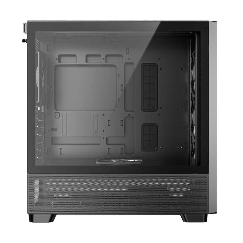 Antec FLUX ATX WOOD Mid Tower Gaming Chassis  Black