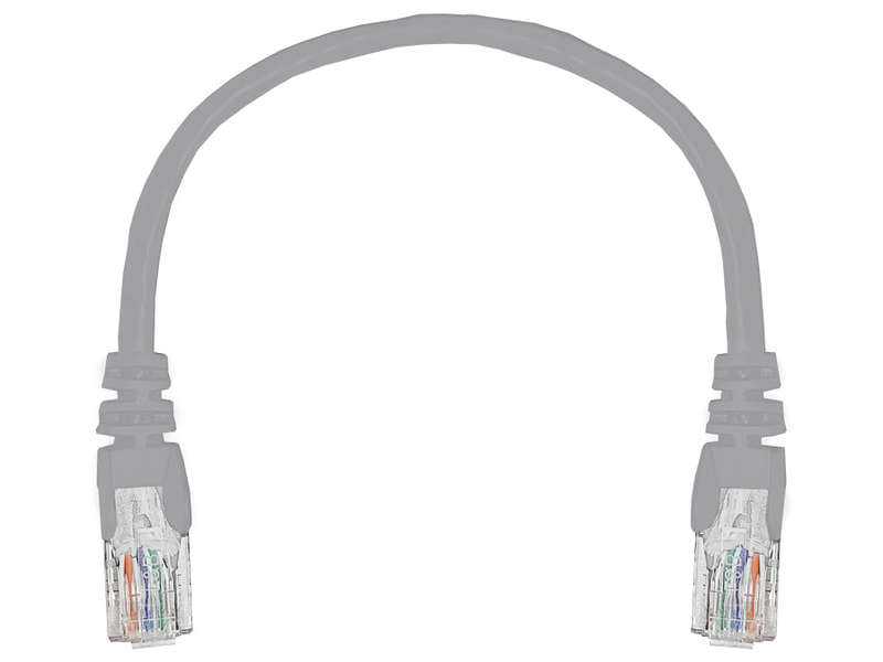 Linkbasic 22cm UTP Cat5e Flylead Grey