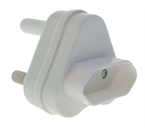 2-pin euromate adaptor plug 3 pin sa plug to 2 pin 5a g0295