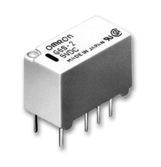 Relay dpdt 2a 12vdc rect 8pcb g6s-2-12vdc