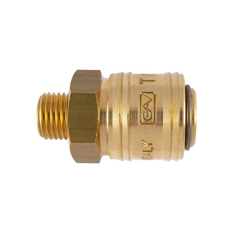 BRASS MALE QUICK COUPLER 1/4'M