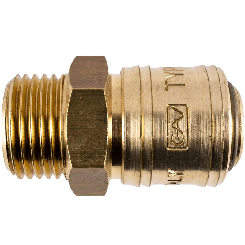 BRASS MALE QUICK COUPLER 1/2'M