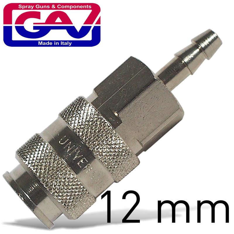 Universal quick coupler w/12mm hose tail