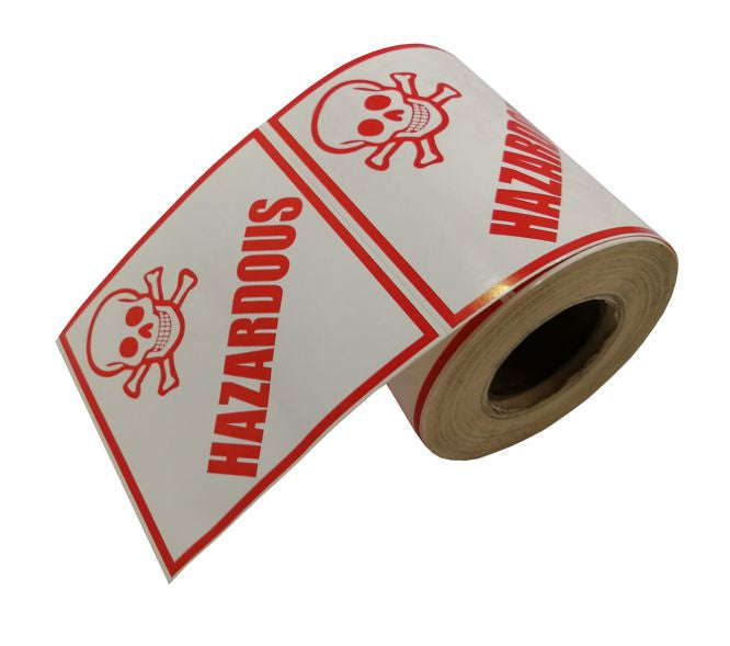 Hazardous label sticker skull print hazardous-01-r0