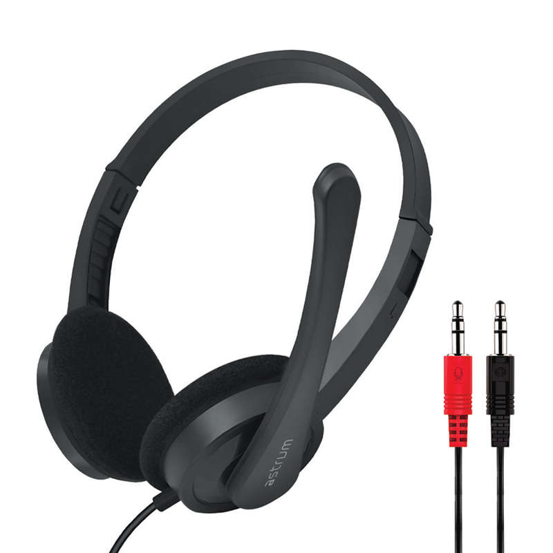 HS240 On-Ear Wired Stereo Headset with Flex Mic Dual 3.5mm Aux