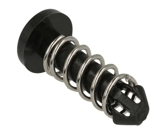 Black snap-in plastic rivet l=8.7mm hsr-6