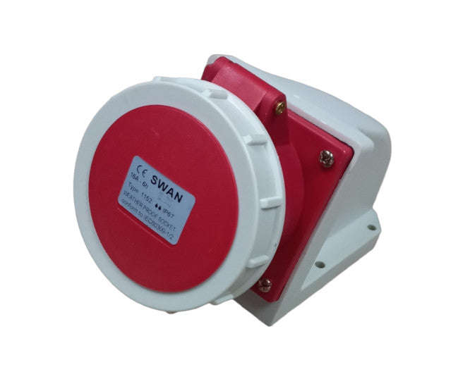Industrial socket wall 32A 3p+e 220V IP67 IPS-CE-1242