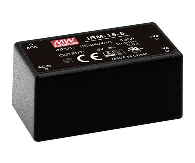 Psu 85-264vac to 5vdc psu 3a or dc-dc i=120-370vdc irm-15-5