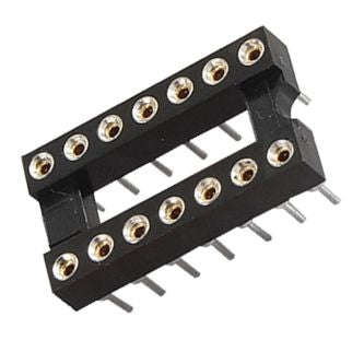 Ic socket 0.3 14w tulip - open tubes ism14t1-03-rh *dbk*