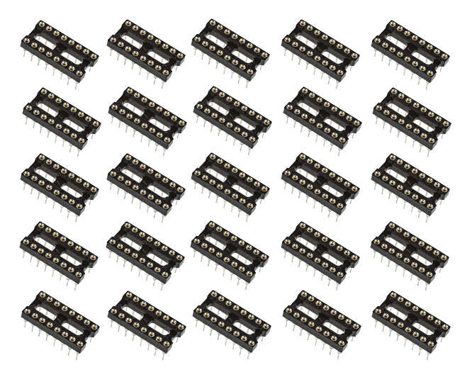 Ic socket 0.3 16w tulip rnd nar 30pcs/tube ism16t1-03-rh