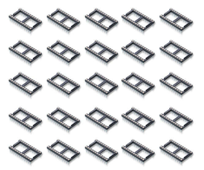 Ic socket 0.6 24w tulip rnd wide 20pcs/tube ism24t1-06
