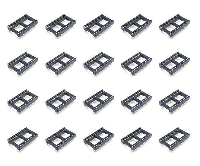 Ic socket dil 0.6 24w std d-leaf 20p/tube iss24-0.6