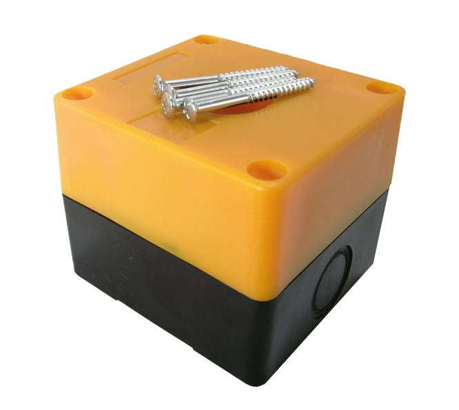 Push button enclosure yellow ip65 pb-bx1-25