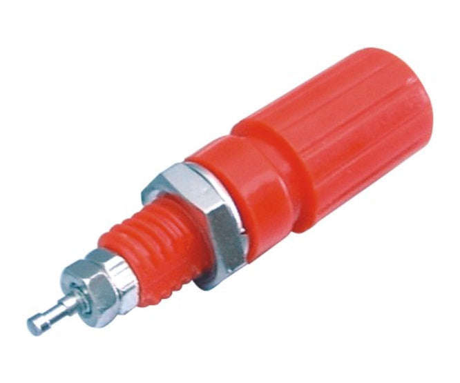 Socket banana 4mm red captive k201-rd