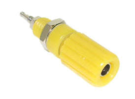 Banana socket 4mm yellow captive k201-yl