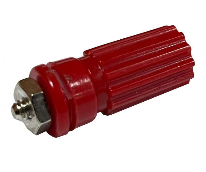 Banana socket 4mm red captive tba