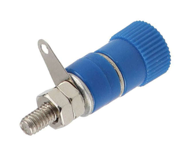 Socket banana 4mm blue 5a 125v k203-bl