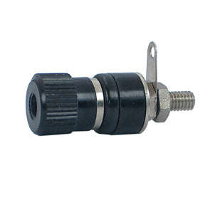 Socket banana 4mm black tag k203b-bk