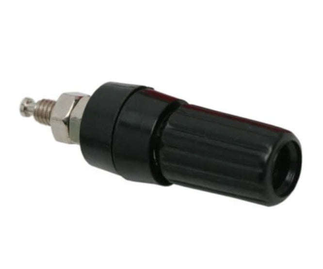 Socket banana 4mm blk/blk n-cap k205-bk