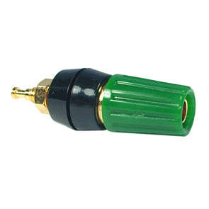 Banana socket 4mm green gold plated k2051-gr