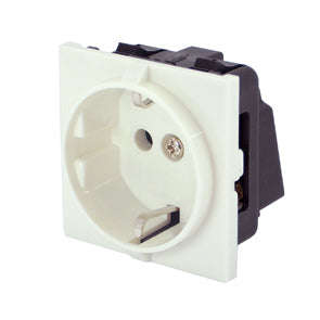 Schuko mains socket snapfit panel mount rg-02