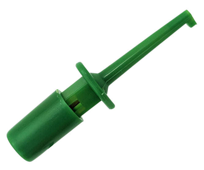Miniature test probe hook on green 40mm k268a-gr