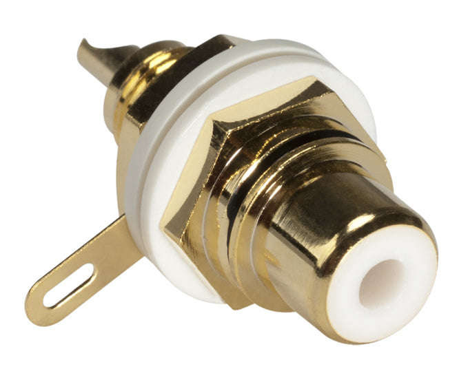 Socket rca p/m gold/pltd black k29487-black