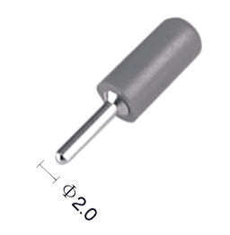Plug banana 2mm blk rnd sol-ty k295980-bk