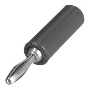 Plug banana 4mm blk rnd clamp k296092-bk