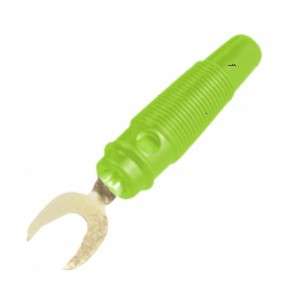 Fork terminal pre-ins green rubber k296096-green