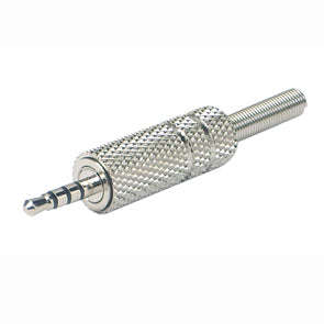 Plug trrs 2.5mm stereo mn 4 pole met k3040