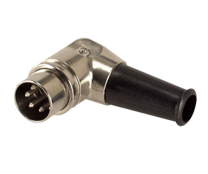 Plug din 5w 270d r/a met k31625     rohs