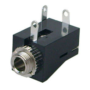 Socket 3.5mm mono nc r/a p/m 3p k3630