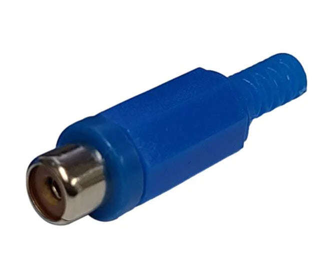 Rca socket i/l blue w/slv k366a-bl