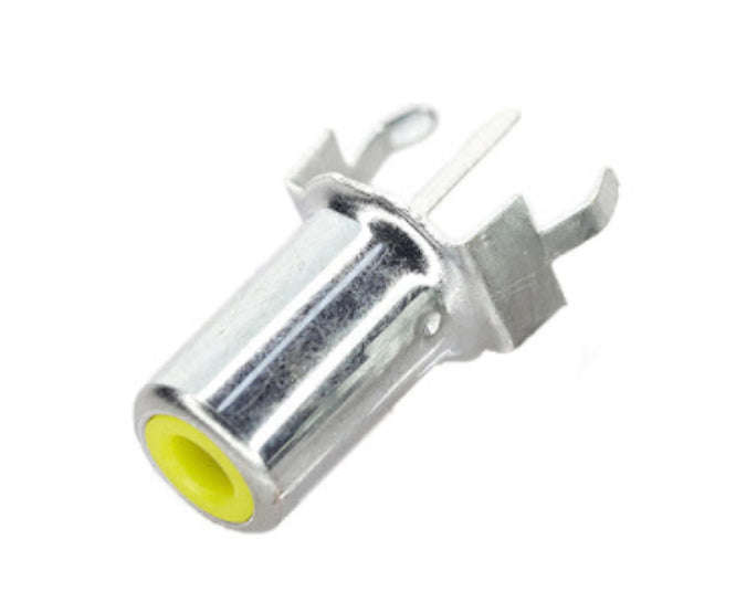 Socket rca str yellow insert pcb 3-pin k366e-yl