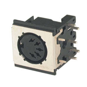 Socket din r/a pcb 3-pin 180-d k3711a