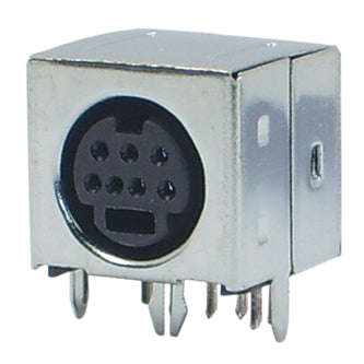 Socket mini-din 7w r/a pcb k37152g