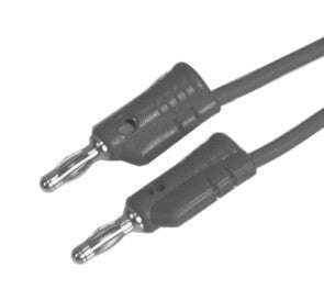 Lead banana plug 4mm 900mm bk l4138-black